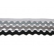 Puntilla hilo gris olas 3,5 cm
