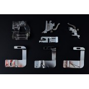 Estuche de 6 Prensatelas Universales + Adaptador - Dobladillos, Ribetes y Cintas