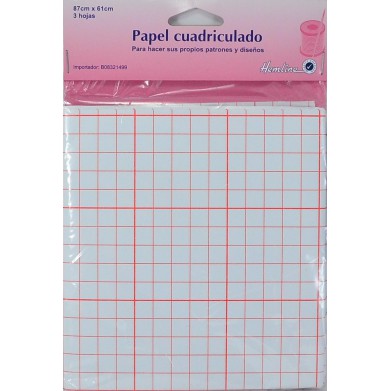 Papel cuadriculado 87 x 61 cm