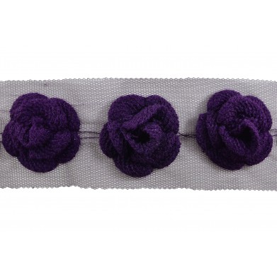 Flor lana violeta