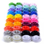 Snaps Colores Prym - Broches de Presión de Plástico (30 Unidades)
