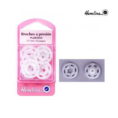 Broche plástico a presión