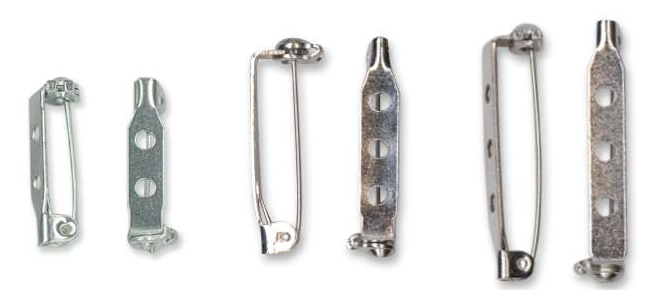 10 broches de imperdible de 70 mm, broches de plata, soportes de broche de  2,75 pulgadas -  México