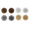 Automático - Broche de Presión Metálico Decorado Flor - Coser