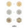 Automático - Broche de Presión Metálico Decorado Circular - Coser
