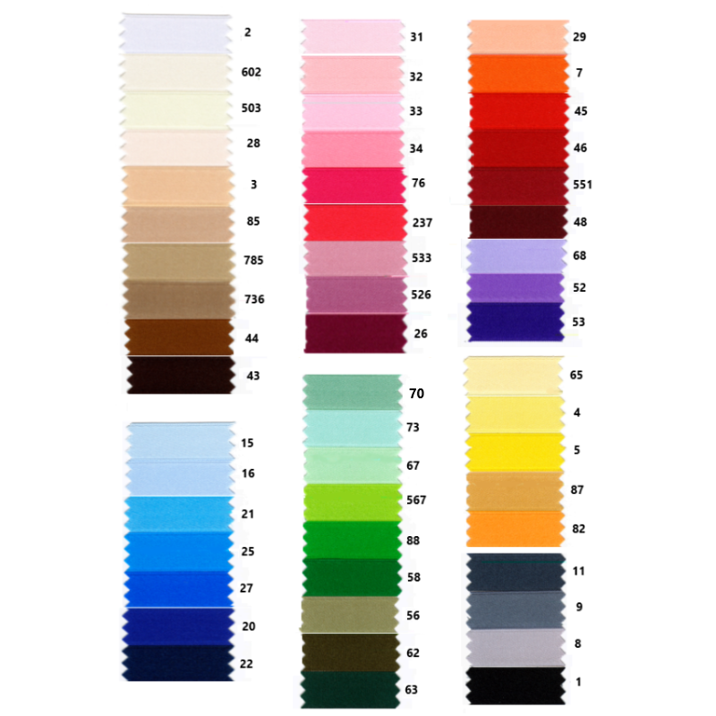 Cinta de raso - Varios colores y tamaños disponibles