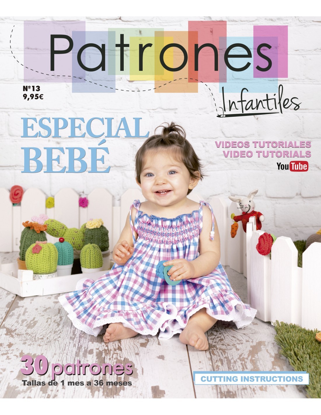 Revista Patrones Infantiles nº 19 Especial Bebé. Tallas de 1 a 36