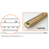 Regla de madera estrecha 1metro