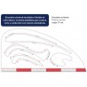 Regla de diseño universal de plástico flexible 57cm