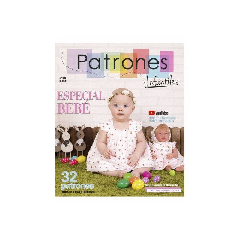 Comprar Revista Patrones Infantiles Nº16, Especial Bebé - Mercería Sarabia