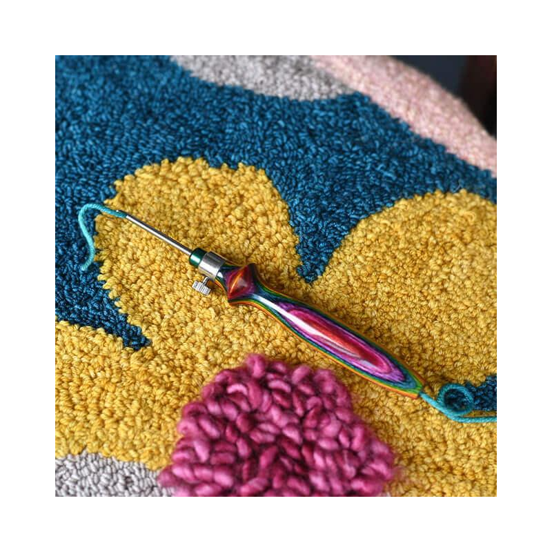45pcs Crochet Kit/Set para Tejer 2-10mm Juego de Agujas Marcadores Costura  Azul