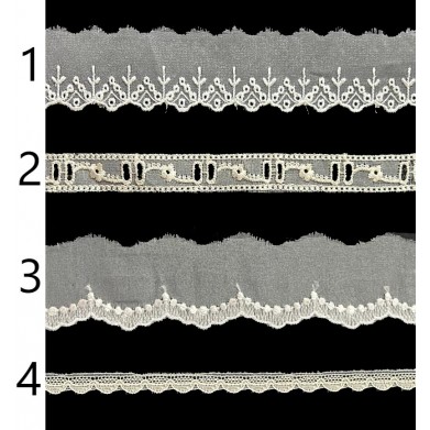 Encaje nylon blanco PC88-2