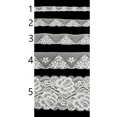 Encaje de nylon Blanco PC92-9