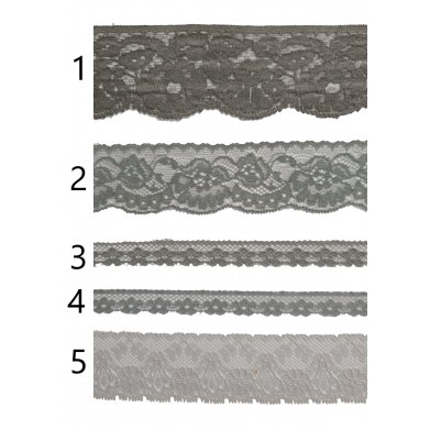 Encaje de nylon gris PC57-9