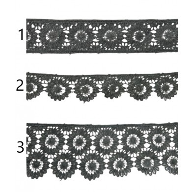 Encaje de hilo gris PC37-2